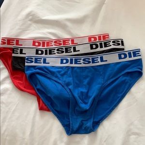 3 Diesel low rise briefs